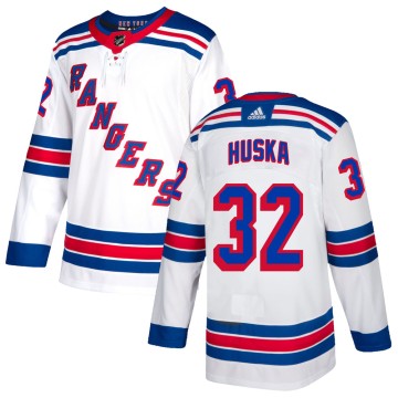 Authentic Adidas Youth Adam Huska New York Rangers Jersey - White