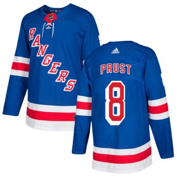 Authentic Adidas Youth Brandon Prust New York Rangers Home Jersey - Royal Blue