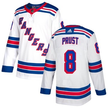 Authentic Adidas Youth Brandon Prust New York Rangers Jersey - White