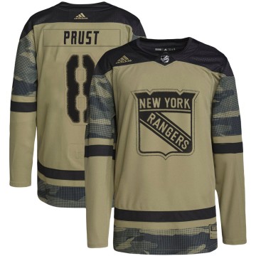 Authentic Adidas Youth Brandon Prust New York Rangers Military Appreciation Practice Jersey - Camo