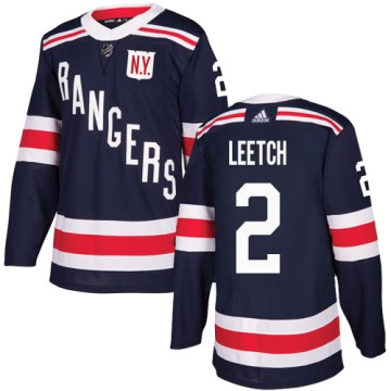 Authentic Adidas Youth Brian Leetch New York Rangers 2018 Winter Classic Jersey - Navy Blue