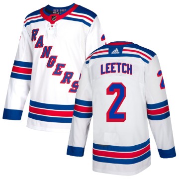 Authentic Adidas Youth Brian Leetch New York Rangers Jersey - White