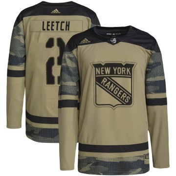 Authentic Adidas Youth Brian Leetch New York Rangers Military Appreciation Practice Jersey - Camo
