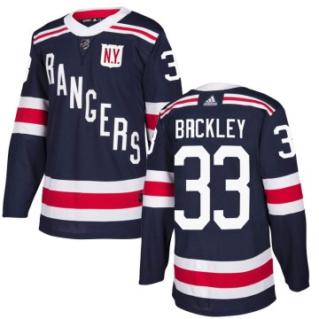 Authentic Adidas Youth Connor Brickley New York Rangers 2018 Winter Classic Home Jersey - Navy Blue