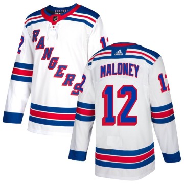 Authentic Adidas Youth Don Maloney New York Rangers Jersey - White