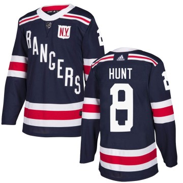 Authentic Adidas Youth Dryden Hunt New York Rangers 2018 Winter Classic Home Jersey - Navy Blue