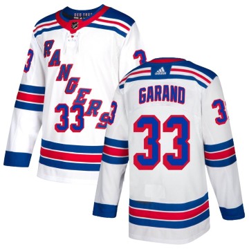 Authentic Adidas Youth Dylan Garand New York Rangers Jersey - White