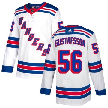 Authentic Adidas Youth Erik Gustafsson New York Rangers Jersey - White