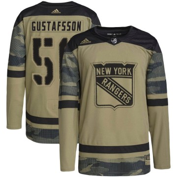 Authentic Adidas Youth Erik Gustafsson New York Rangers Military Appreciation Practice Jersey - Camo