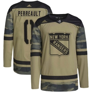 Authentic Adidas Youth Gabriel Perreault New York Rangers Military Appreciation Practice Jersey - Camo