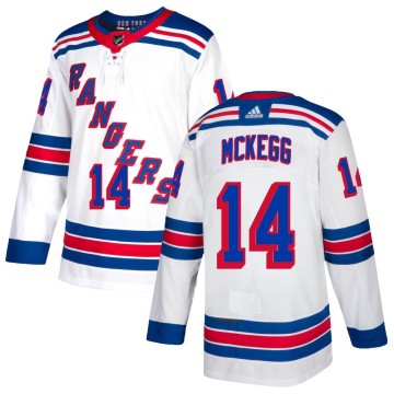 Authentic Adidas Youth Greg McKegg New York Rangers Jersey - White
