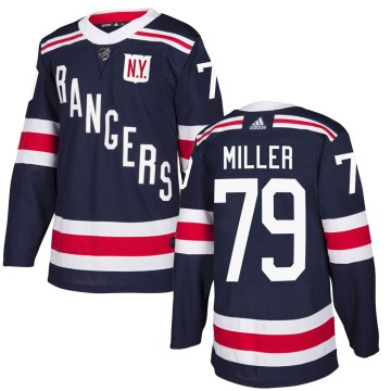 Authentic Adidas Youth K'Andre Miller New York Rangers 2018 Winter Classic Home Jersey - Navy Blue
