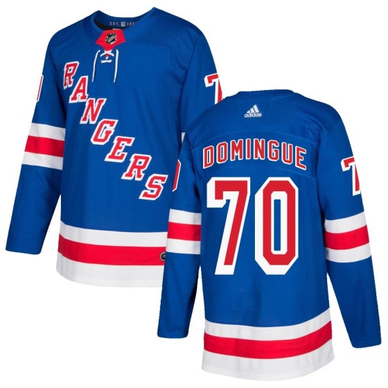 Authentic Adidas Youth Louis Domingue New York Rangers Home Jersey - Royal Blue