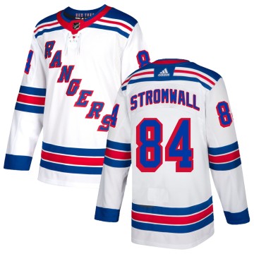 Authentic Adidas Youth Malte Stromwall New York Rangers Jersey - White