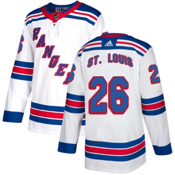 Authentic Adidas Youth Martin St. Louis New York Rangers Away Jersey - White