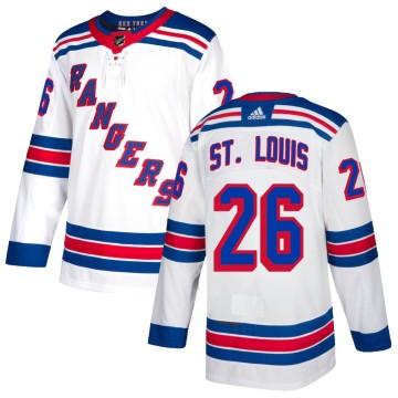Authentic Adidas Youth Martin St. Louis New York Rangers Jersey - White