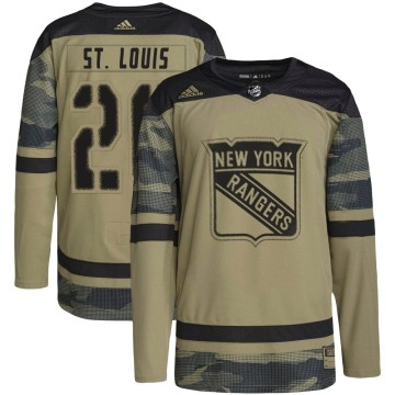 Authentic Adidas Youth Martin St. Louis New York Rangers Military Appreciation Practice Jersey - Camo