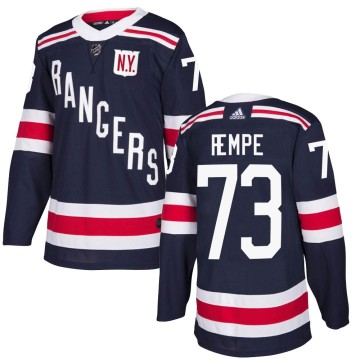 Authentic Adidas Youth Matt Rempe New York Rangers 2018 Winter Classic Home Jersey - Navy Blue