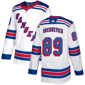 Authentic Adidas Youth Pavel Buchnevich New York Rangers Away Jersey - White