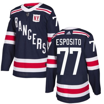 Authentic Adidas Youth Phil Esposito New York Rangers 2018 Winter Classic Home Jersey - Navy Blue