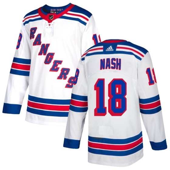 Authentic Adidas Youth Riley Nash New York Rangers Jersey - White