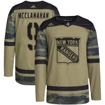 Authentic Adidas Youth Rob Mcclanahan New York Rangers Military Appreciation Practice Jersey - Camo