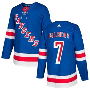 Authentic Adidas Youth Rod Gilbert New York Rangers Home Jersey - Royal Blue