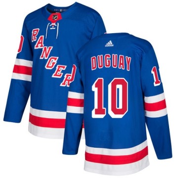 Authentic Adidas Youth Ron Duguay New York Rangers Home Jersey - Royal Blue