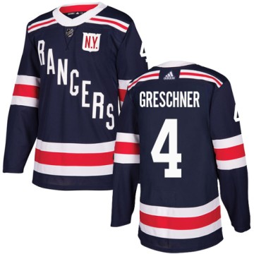 Authentic Adidas Youth Ron Greschner New York Rangers 2018 Winter Classic Jersey - Navy Blue