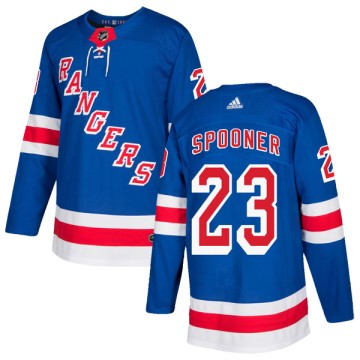 Authentic Adidas Youth Ryan Spooner New York Rangers Home Jersey - Royal Blue