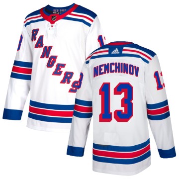 Authentic Adidas Youth Sergei Nemchinov New York Rangers Jersey - White
