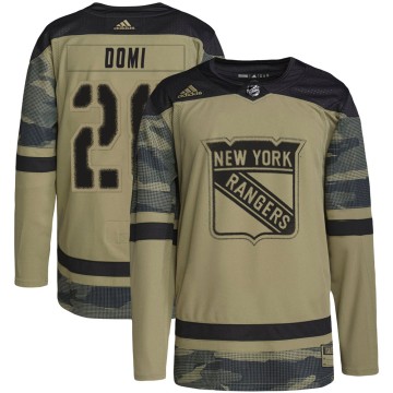 Authentic Adidas Youth Tie Domi New York Rangers Military Appreciation Practice Jersey - Camo