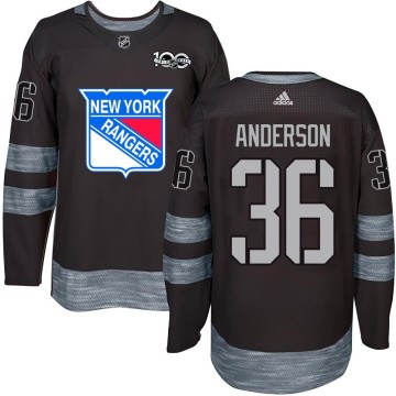 Authentic Youth Glenn Anderson New York Rangers 1917-2017 100th Anniversary Jersey - Black