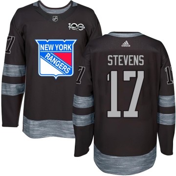 Authentic Youth Kevin Stevens New York Rangers 1917-2017 100th Anniversary Jersey - Black