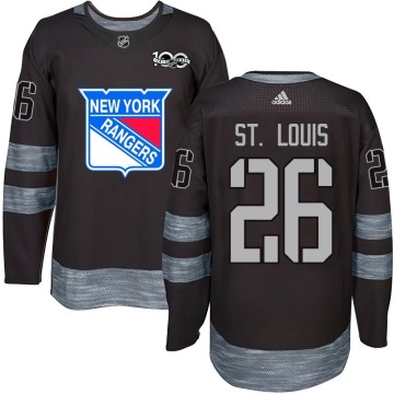 Authentic Youth Martin St. Louis New York Rangers 1917-2017 100th Anniversary Jersey - Black