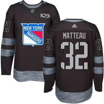 Authentic Youth Stephane Matteau New York Rangers 1917-2017 100th Anniversary Jersey - Black