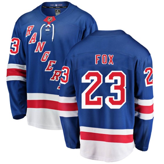 Breakaway Fanatics Branded Men's Adam Fox New York Rangers Home Jersey - Blue