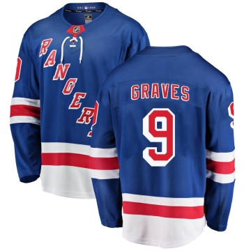Breakaway Fanatics Branded Men's Adam Graves New York Rangers Home Jersey - Blue
