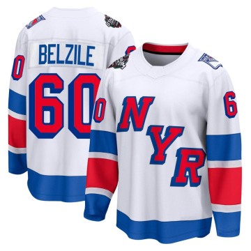 Breakaway Fanatics Branded Men's Alex Belzile New York Rangers 2024 Stadium Series Jersey - White
