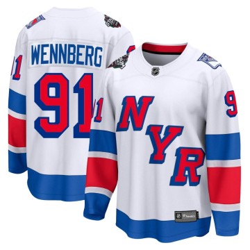 Breakaway Fanatics Branded Men's Alex Wennberg New York Rangers 2024 Stadium Series Jersey - White