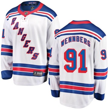 Breakaway Fanatics Branded Men's Alex Wennberg New York Rangers Away Jersey - White