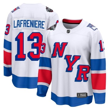 Breakaway Fanatics Branded Men's Alexis Lafreniere New York Rangers 2024 Stadium Series Jersey - White