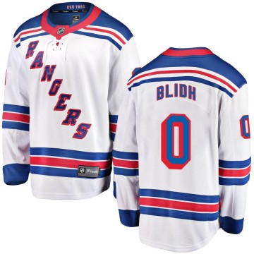 Breakaway Fanatics Branded Men's Anton Blidh New York Rangers Away Jersey - White