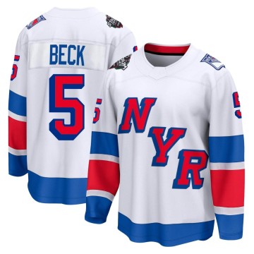 Breakaway Fanatics Branded Men's Barry Beck New York Rangers 2024 Stadium Series Jersey - White
