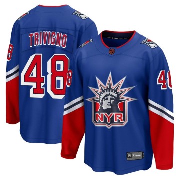 Breakaway Fanatics Branded Men's Bobby Trivigno New York Rangers Special Edition 2.0 Jersey - Royal