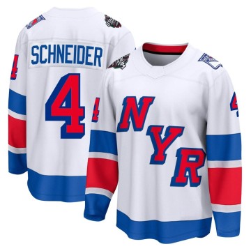 Breakaway Fanatics Branded Men's Braden Schneider New York Rangers 2024 Stadium Series Jersey - White