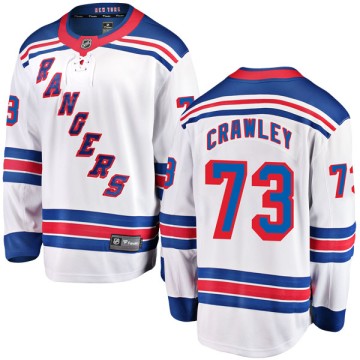 Breakaway Fanatics Branded Men's Brandon Crawley New York Rangers Away Jersey - White
