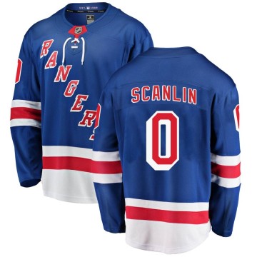 Breakaway Fanatics Branded Men's Brandon Scanlin New York Rangers Home Jersey - Blue