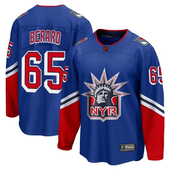 Breakaway Fanatics Branded Men's Brett Berard New York Rangers Special Edition 2.0 Jersey - Royal