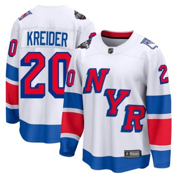 Breakaway Fanatics Branded Men's Chris Kreider New York Rangers 2024 Stadium Series Jersey - White